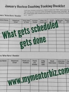 what gets scheduled gets done