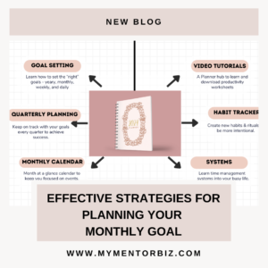 Effective Strategies for PLANNING Your Monthly Goals