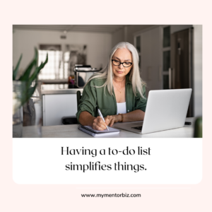 Simplify with a to-do list